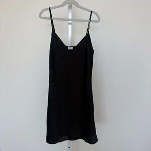 Aritizia Wilfred Only Slip Mini Dress - Black
